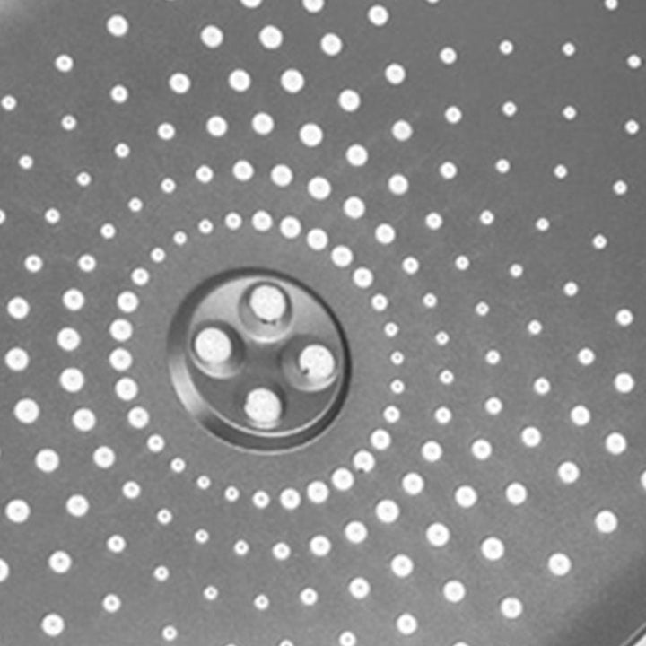 BowLift | Modern Gray Shower Head Combo Standard Spray Pattern Rectangular Large Shower Head