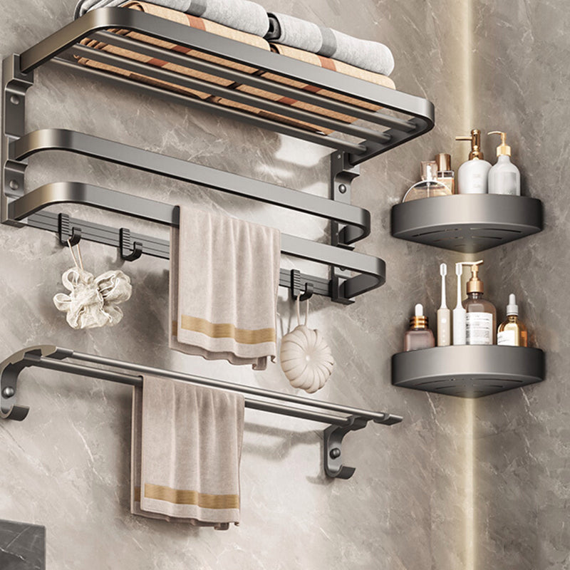 BowLift | Traditional bathroom accessory as a single piece or in a set in gray
