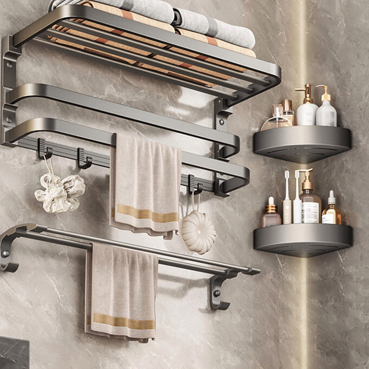 BowLift | Traditional bathroom accessory as a single piece or in a set in grey