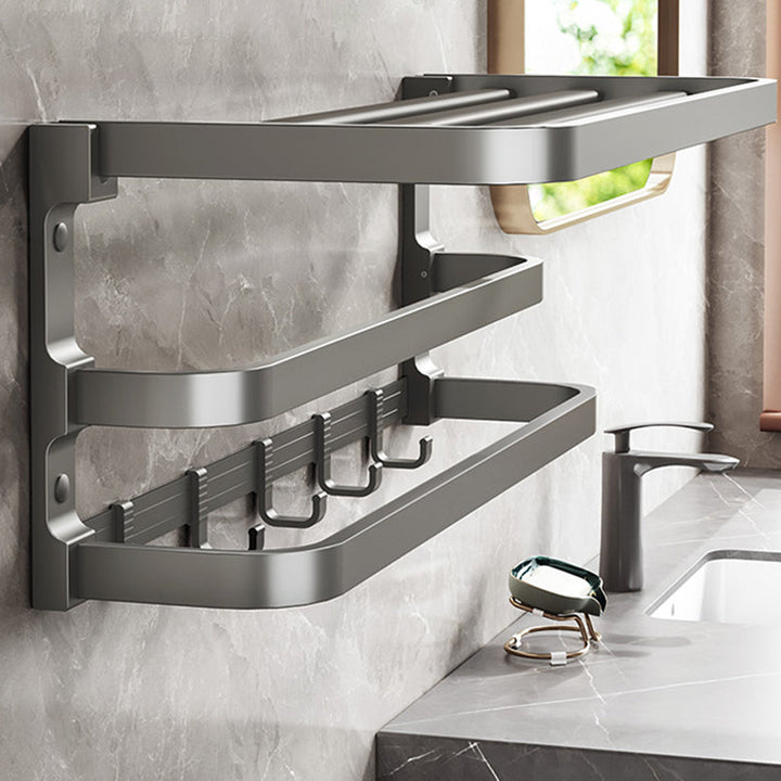 BowLift | Traditional bathroom accessory as a single piece or in a set in grey
