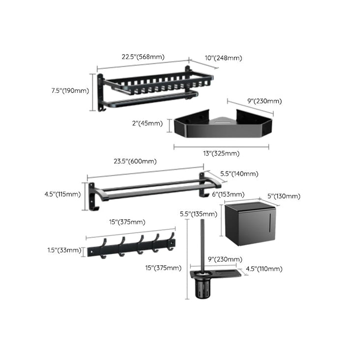 BowLift | Traditional black bathroom accessories individually or in a set