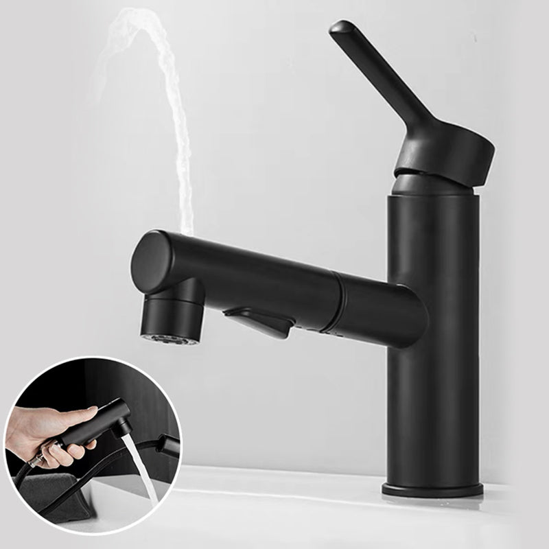 BowLift | Bathroom vessel faucet high arc three-way spout single-handle faucet with pull-out sprayer