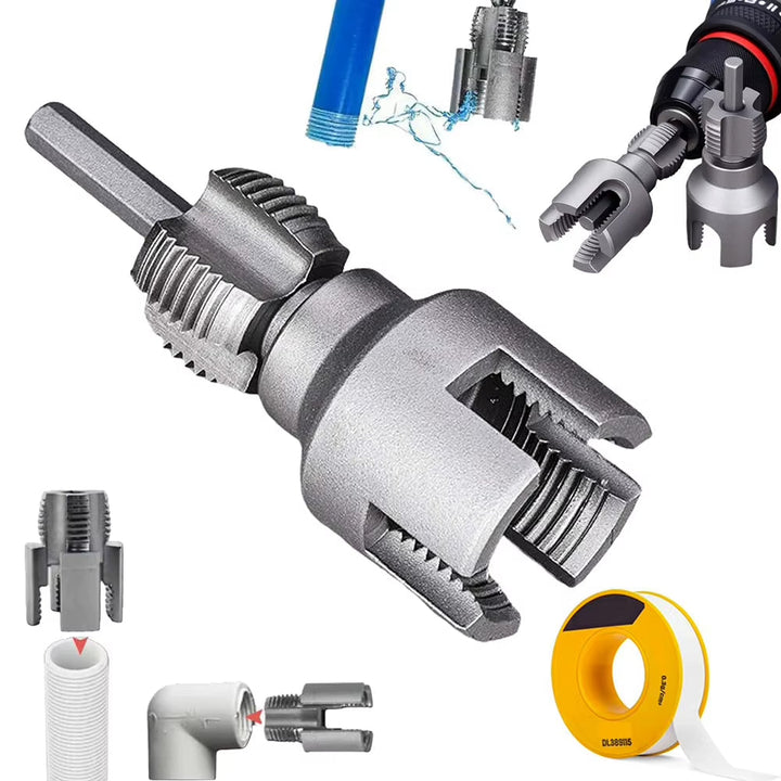 BowLift | Pipe Thread Reamer & Edge Cutter Drill Attachment Tool