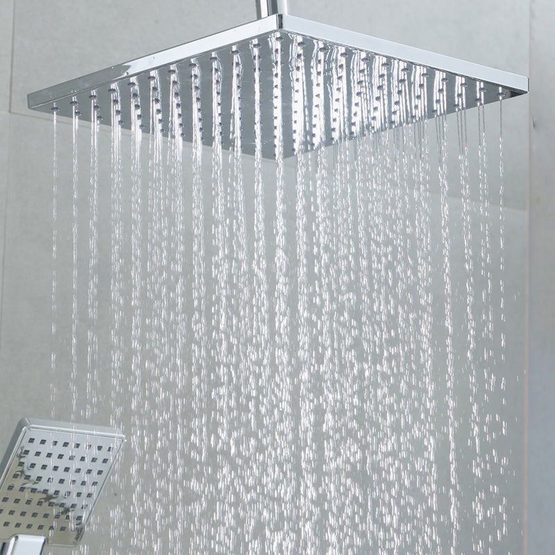 BowLift | Square Shower Head Combo Large Shower Head with Hand Shower