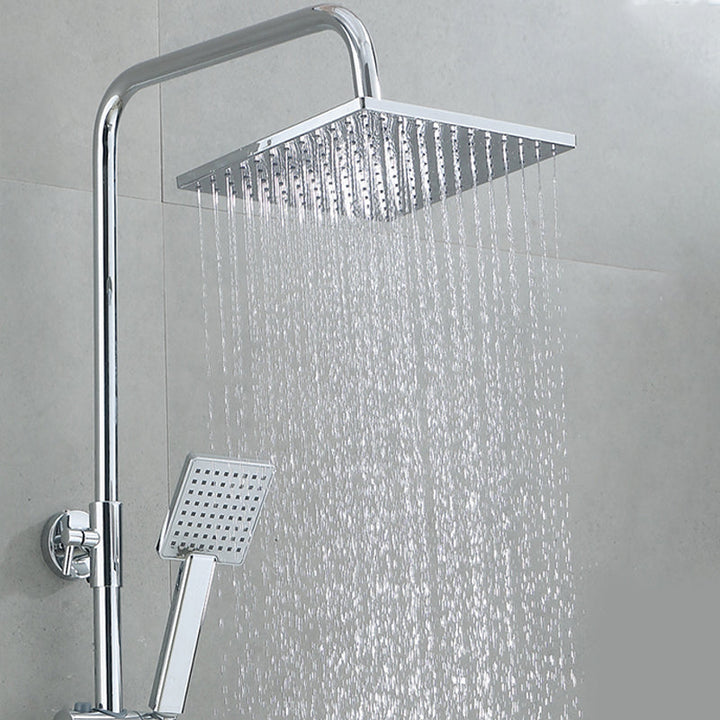 BowLift | Square Shower Head Combo Large Shower Head with Hand Shower