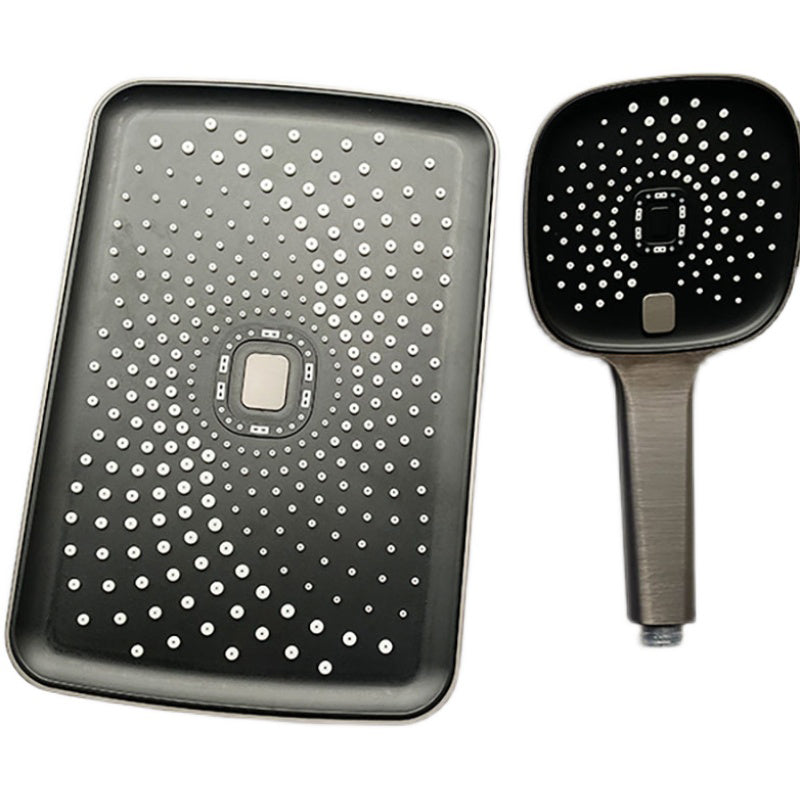BowLift | Black Large Shower Head Standard Spray Pattern with Hand Shower