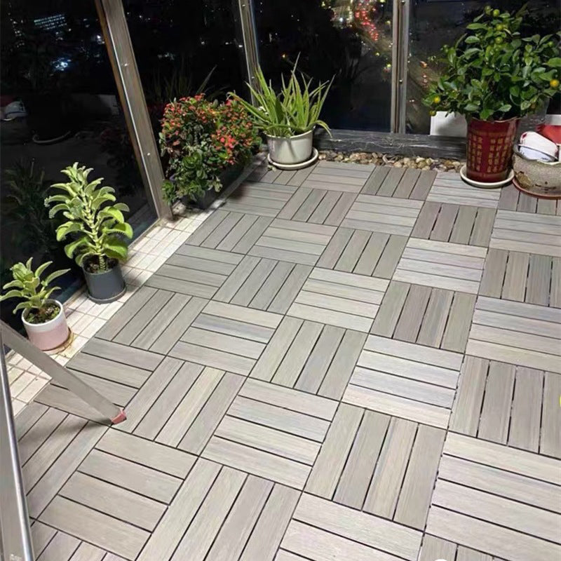 BowLift | 12" X 12" Deck/Patio floor tiles 4-Slat Square for outdoor patio tiles