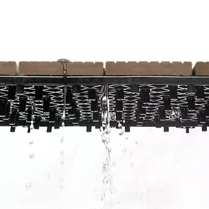 BowLift | 12" X 12" Deck/Patio floor tiles 4-Slat Square for outdoor patio tiles