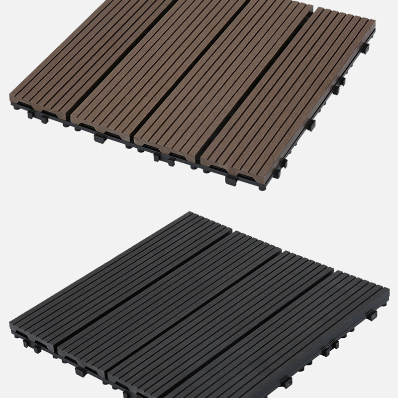 BowLift | 12" X 12" Deck/Patio floor tiles 4-Slat Square for outdoor patio tiles