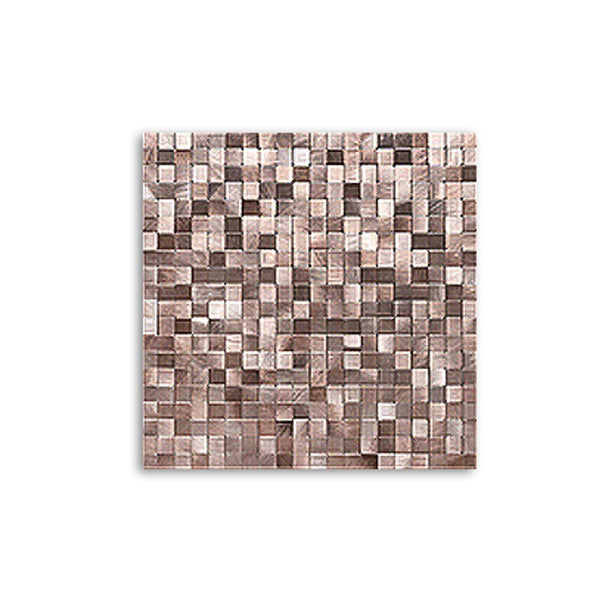 BowLift | Mosaic Tiles Wallpaper Square Shape Peel and Stick Mosaic Tiles with Metal Look