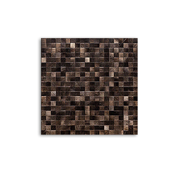 BowLift | Mosaic Tiles Wallpaper Square Shape Peel and Stick Mosaic Tiles with Metal Look