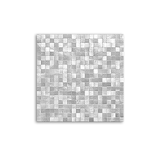 BowLift | Mosaic Tiles Wallpaper Square Shape Peel and Stick Mosaic Tiles with Metal Look
