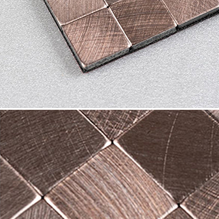 BowLift | Mosaic Tiles Wallpaper Square Shape Peel and Stick Mosaic Tiles with Metal Look