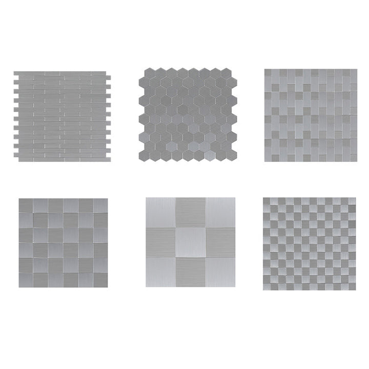 BowLift | Subway Tile Wallpaper Contemporary Peel and Stick Wall Tile with Metal Look