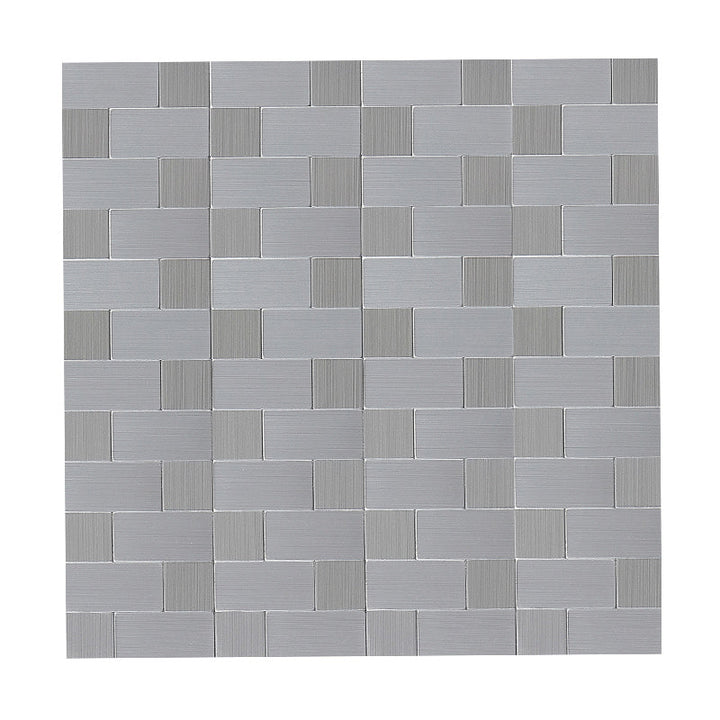 BowLift | Subway Tile Wallpaper Contemporary Peel and Stick Wall Tile with Metal Look