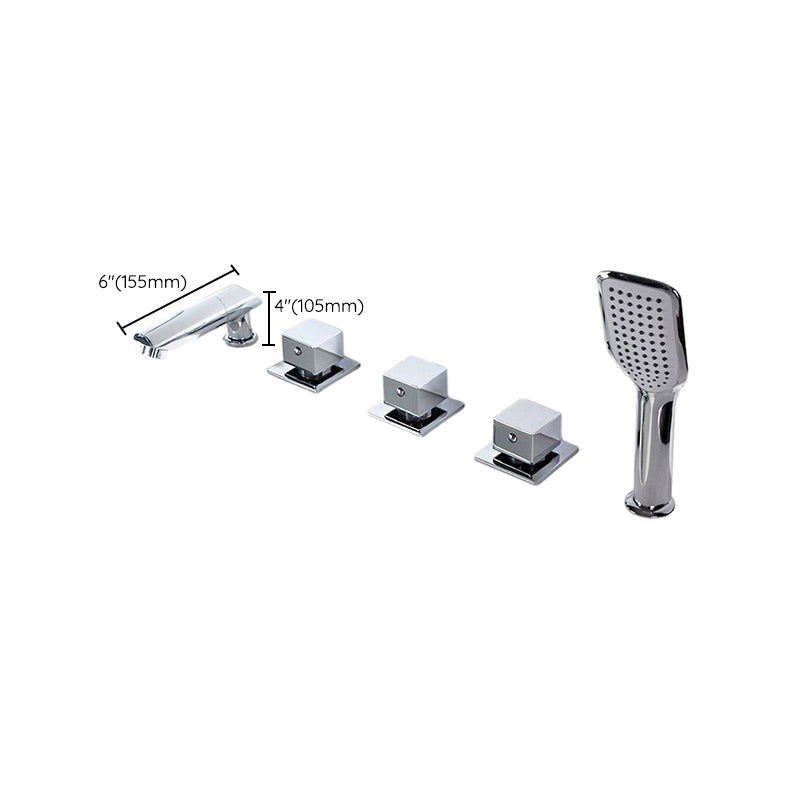 BowLift | Contemporary Style Bathroom Faucet Metal Deck Mounted Bathroom Faucet