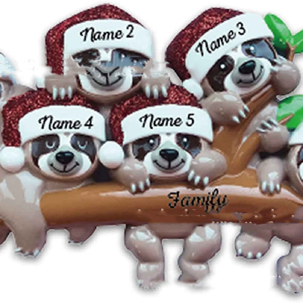 BowLift | Acrylic Personalized Family Christmas Ornament w.Koala Bears; One for each family member