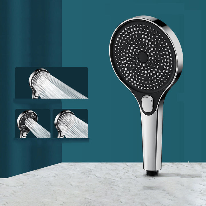 BowLift | Modern Round Hand Shower Adjustable Spray Pattern Wall Mount Hand Shower