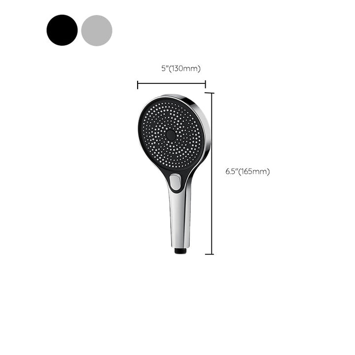 BowLift | Modern Round Hand Shower Adjustable Spray Pattern Wall Mount Hand Shower