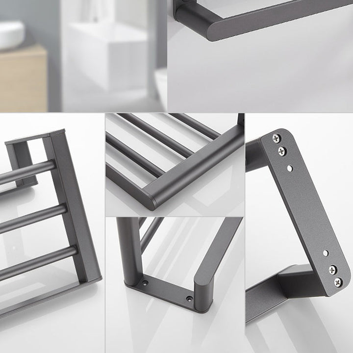 BowLift | Modern Gray Bathroom Accessory as Individual Piece or as Set Made of Metal