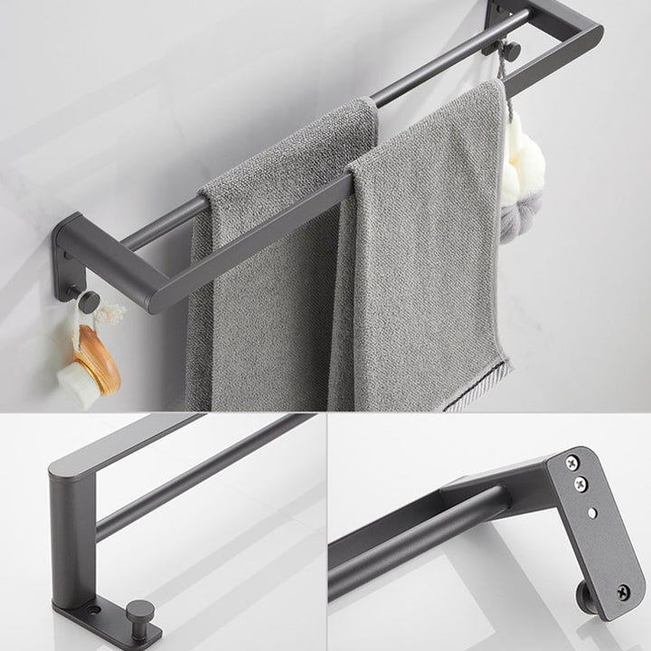 BowLift | Modern Gray Bathroom Accessory as Individual Piece or as Set Made of Metal