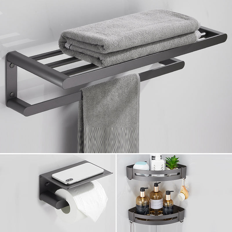 BowLift | Modern Gray Bathroom Accessory as Individual Piece or as Set Made of Metal