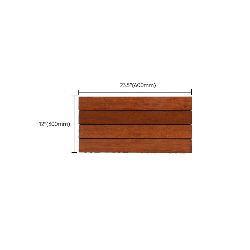 BowLift | 4-Slat Wood Deck/Patio Floor Tiles Interlocking Installation Floor Tiles