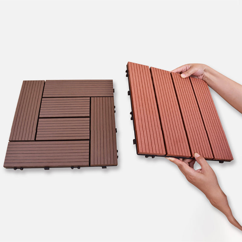 BowLift | 12" X 24" Deck/Pavement Floor Tiles 4-Slat Decking Tiles