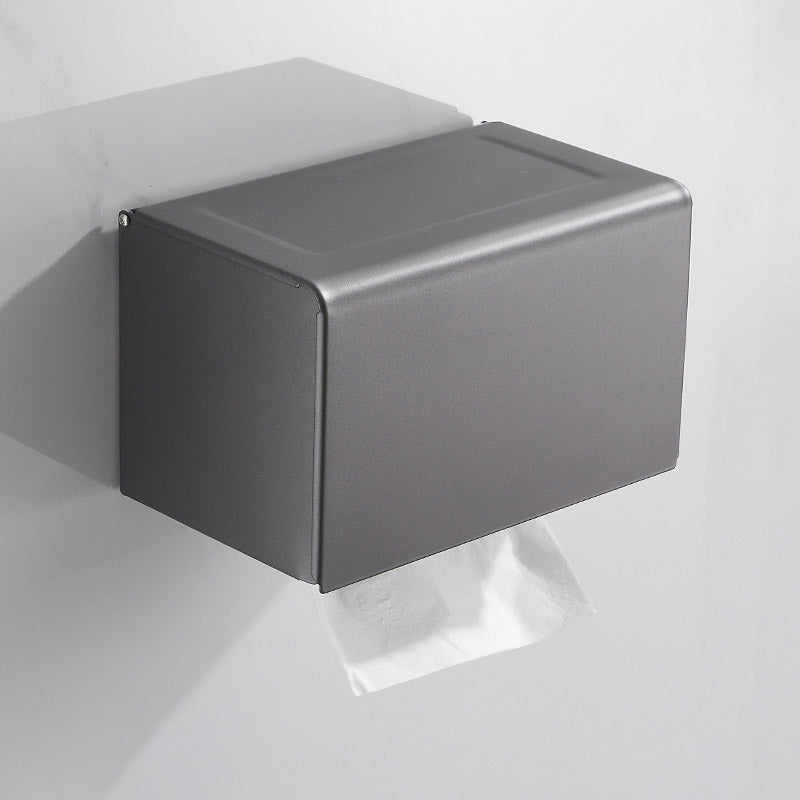 BowLift | Contemporary bathroom accessories single piece or in a set made of gray metal