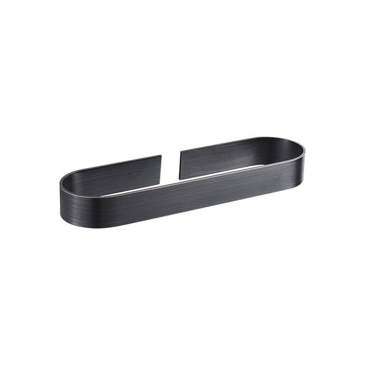 BowLift | 2-piece modern bathroom hardware set in gold/black, towel holder
