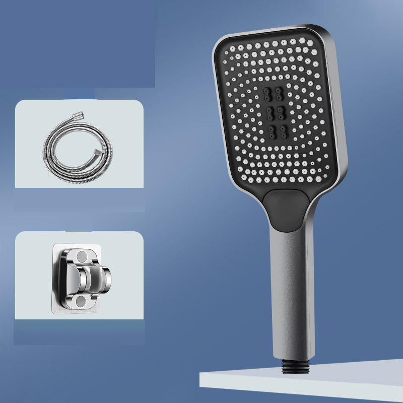 BowLift | Modern Rectangular Hand Shower in Black 3 Spray Wall Mounted Hand Shower