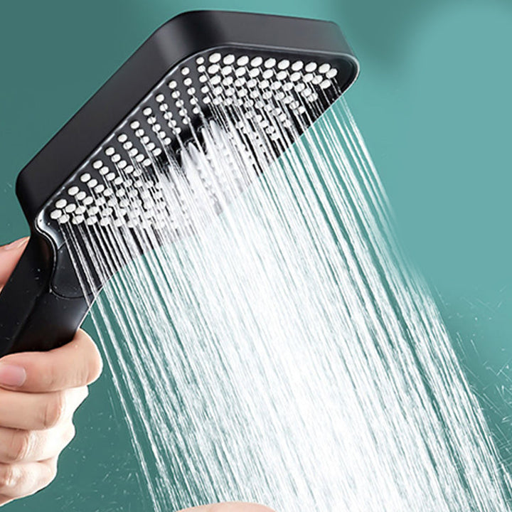 BowLift | Modern Rectangular Hand Shower in Black 3 Spray Wall Mounted Hand Shower
