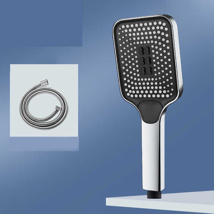 BowLift | Modern Rectangular Hand Shower in Black 3 Spray Wall Mounted Hand Shower