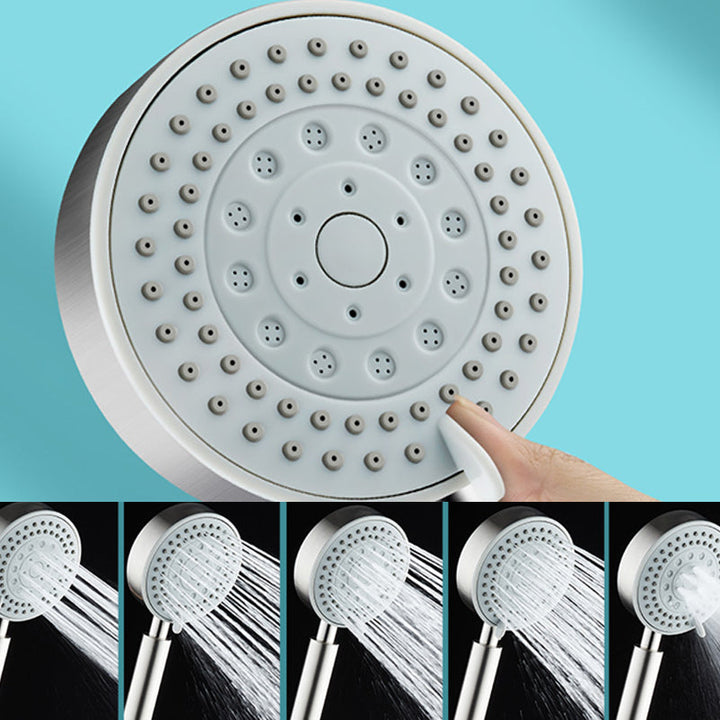 BowLift | Round self-cleaning hand shower adjustable spray pattern stainless steel hand shower
