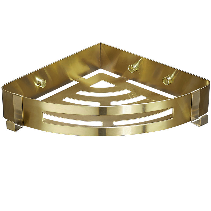 BowLift | Modern Gold/Silver 3-piece Bathroom Accessory Set, Bath Shelf