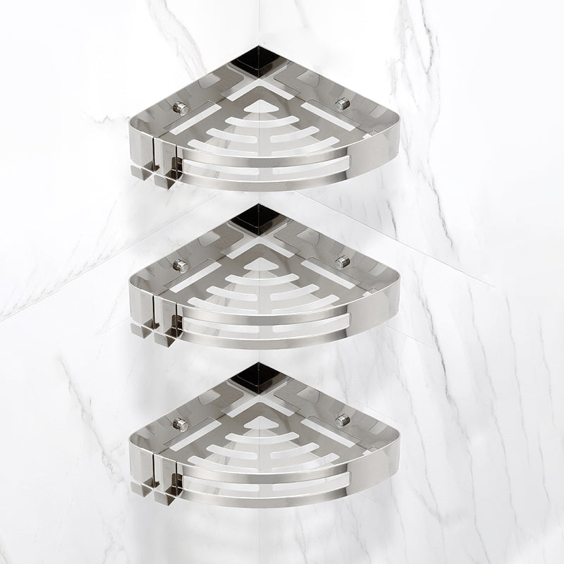 BowLift | Modern Gold/Silver 3-piece Bathroom Accessory Set, Bath Shelf
