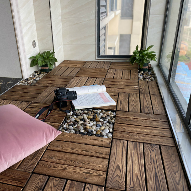 BowLift | Outdoor composite decking tiles with snap-in stripe detail kit decking tiles