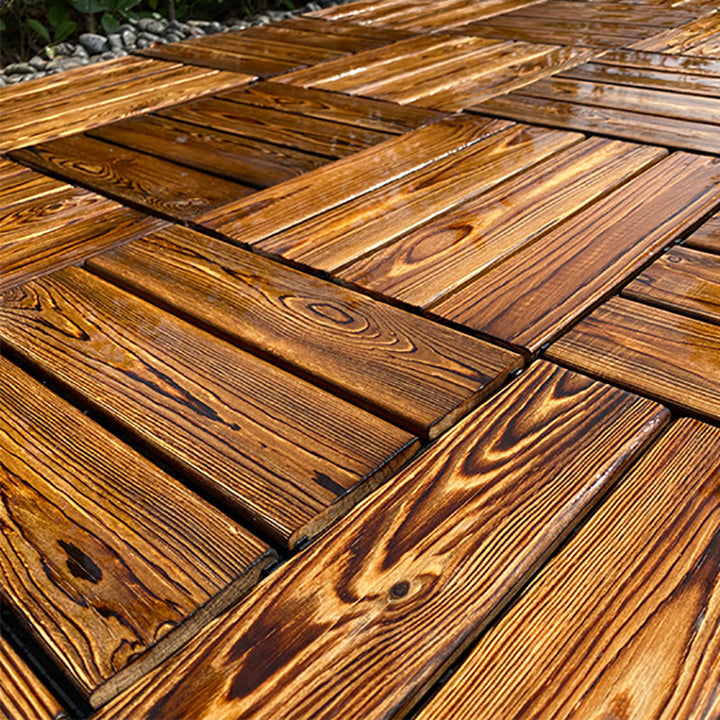 BowLift | Outdoor composite decking tiles with snap-in stripe detail kit decking tiles