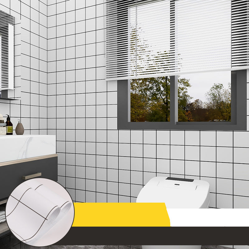BowLift | Grid Mosaic Peel & Stick Tiles Scratch-resistant Wallpaper for Bathroom Back Wall