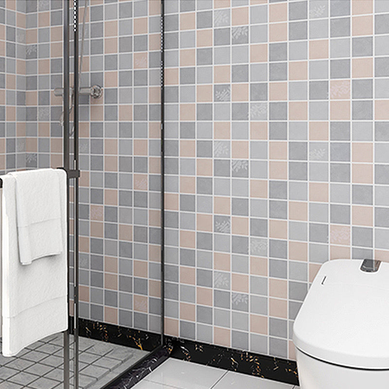 BowLift | Grid Mosaic Peel & Stick Tiles Scratch-resistant Wallpaper for Bathroom Back Wall