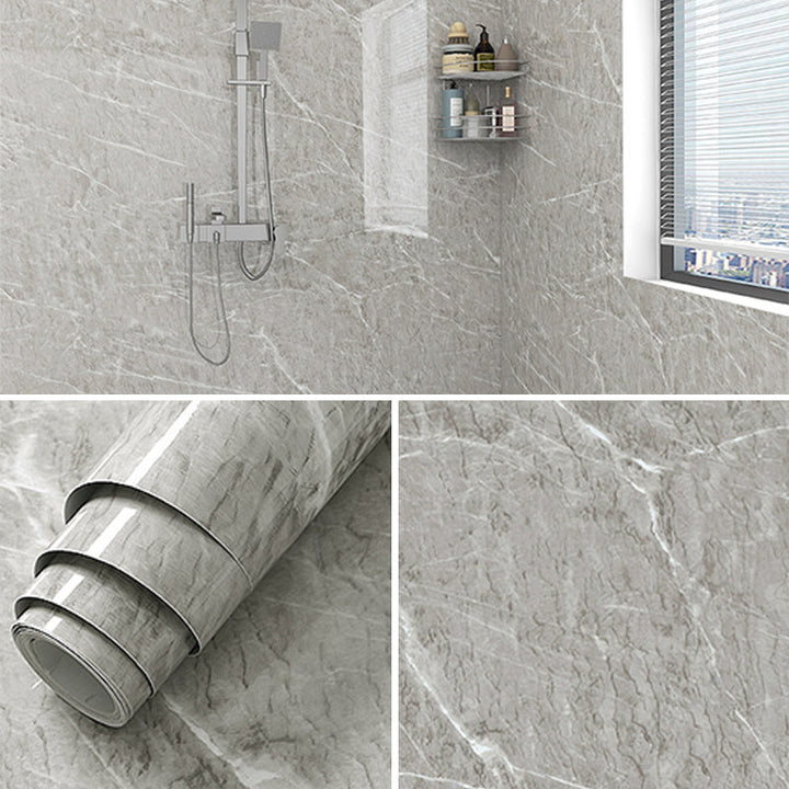 BowLift | Marble Texture Scratch Resistant Tile PVC Single Peel & Stick Tile for Bathroom Backsplash