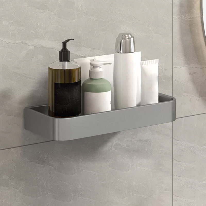 BowLift | Modern Grey 2-piece Bathroom Accessory Set, Matt Grey, Bathroom Shelf