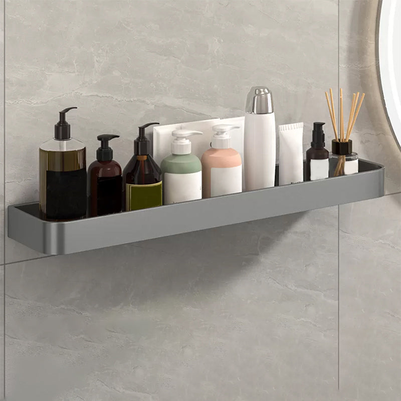 BowLift | Modern Grey 2-piece Bathroom Accessory Set, Matt Grey, Bathroom Shelf