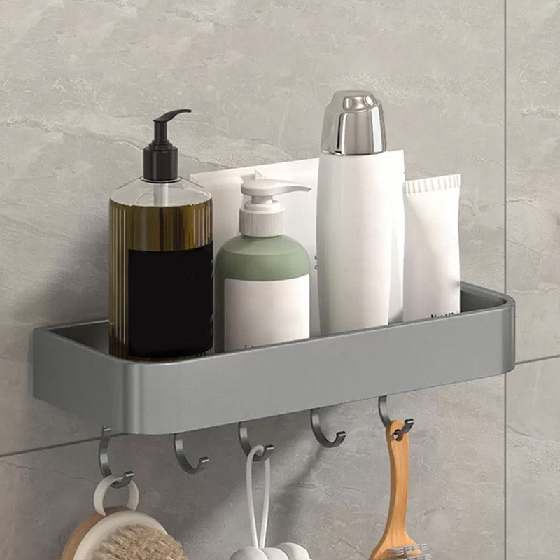 BowLift | Modern Grey 2-piece Bathroom Accessory Set, Matt Grey, Bathroom Shelf