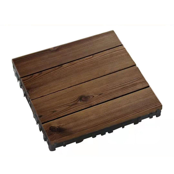BowLift | 4-Slat Wood Floor Tiles Interlocking Installation Floor Tiles