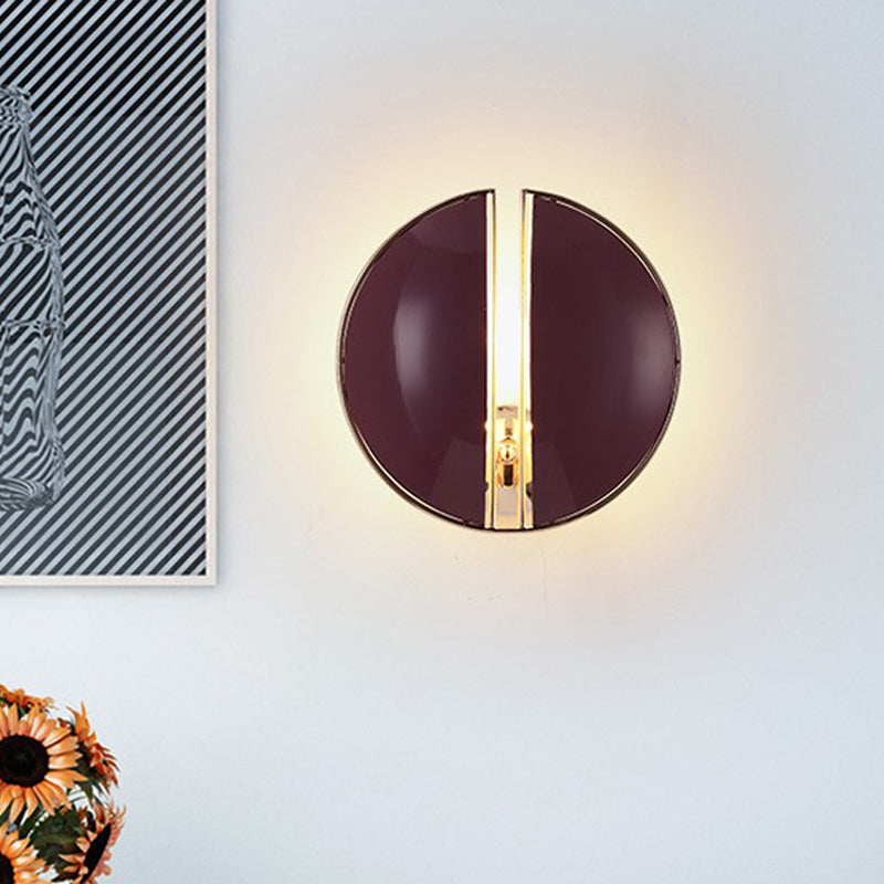 BowLift | Floor-to-ceiling dome hallway wall light metal 1-light contemporary wall-mounted lamp light in purple