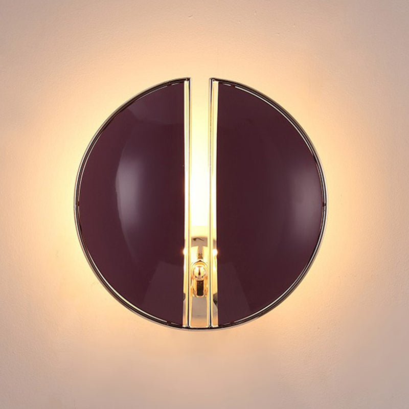 BowLift | Floor-to-ceiling dome hallway wall light metal 1-light contemporary wall-mounted lamp light in purple