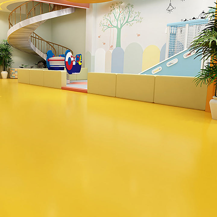 BowLift | Solid Color Plastic Flooring Modern Water-Resistant Square Edge Floor Tiles