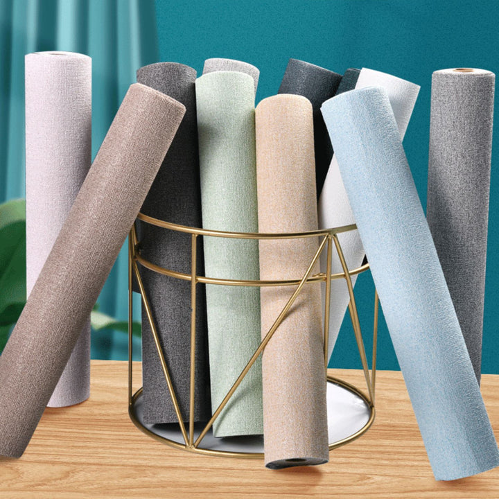 BowLift | Modern Tin Back Wall Cladding Texture Linen Roll Wall Ceiling Panel