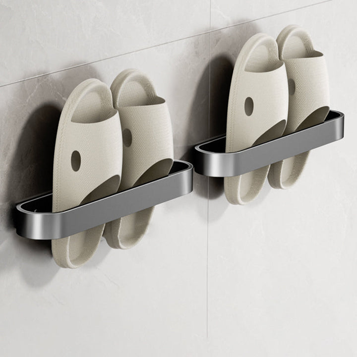 BowLift | Minimalist Bathroom Accessory Set Metal Slipper Rack/Towel Holder